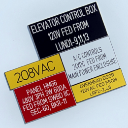 Nameplate - Plastic (Indoor only)